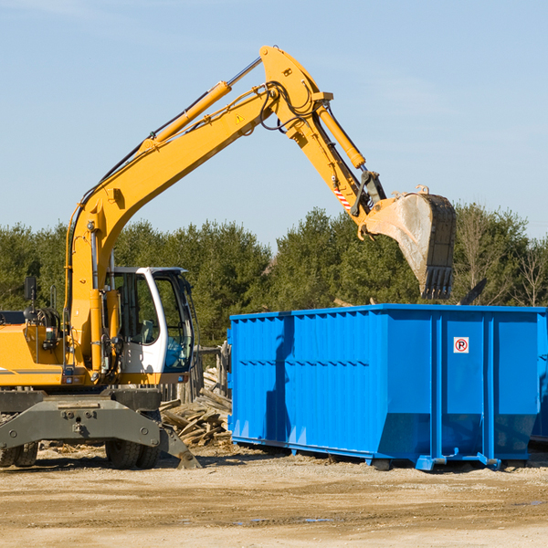 what size residential dumpster rentals are available in Oark